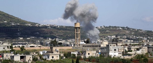 Rusya ve Suriye’den yoğun bombardıman